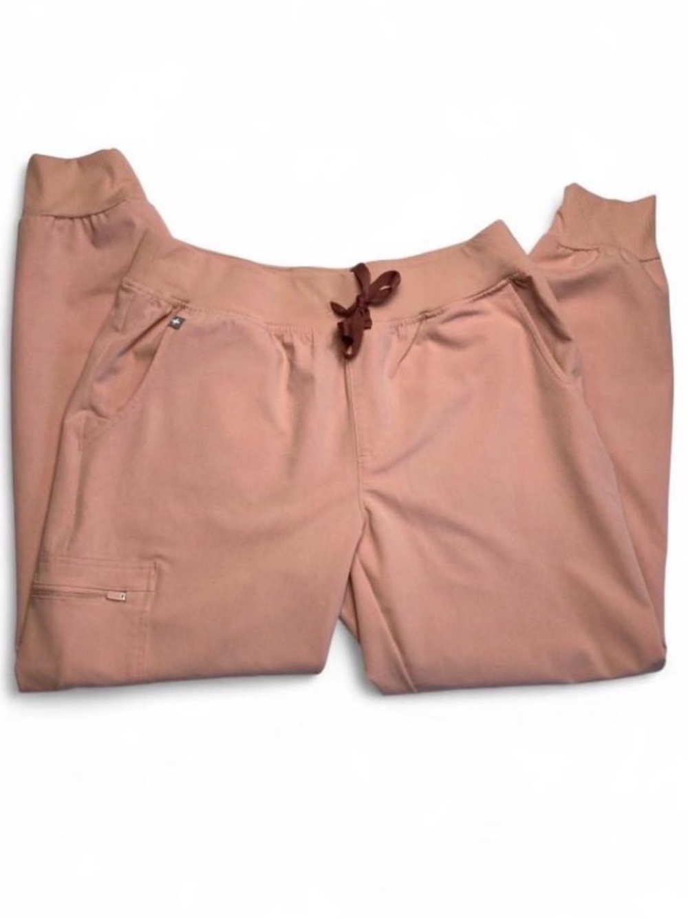 Figs Zamora Jogger Pants in peachy Pink Sand